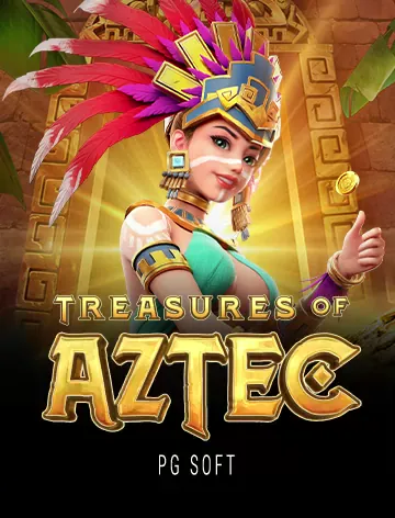 ภาพเกมสล็อต Treasures of Aztec จาก PG Soft บน ruaykod888 เกมธีมอารยธรรมแอซเท็ก กราฟิกสวย แตกง่าย โบนัสสูง