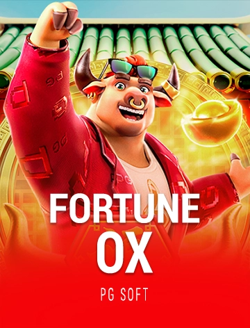ภาพเกมสล็อต Fortune Ox จาก PG Soft บน ruaykod888 เกมธีมวัวทองนำโชค กราฟิกสดใส แตกง่าย โบนัสสูง