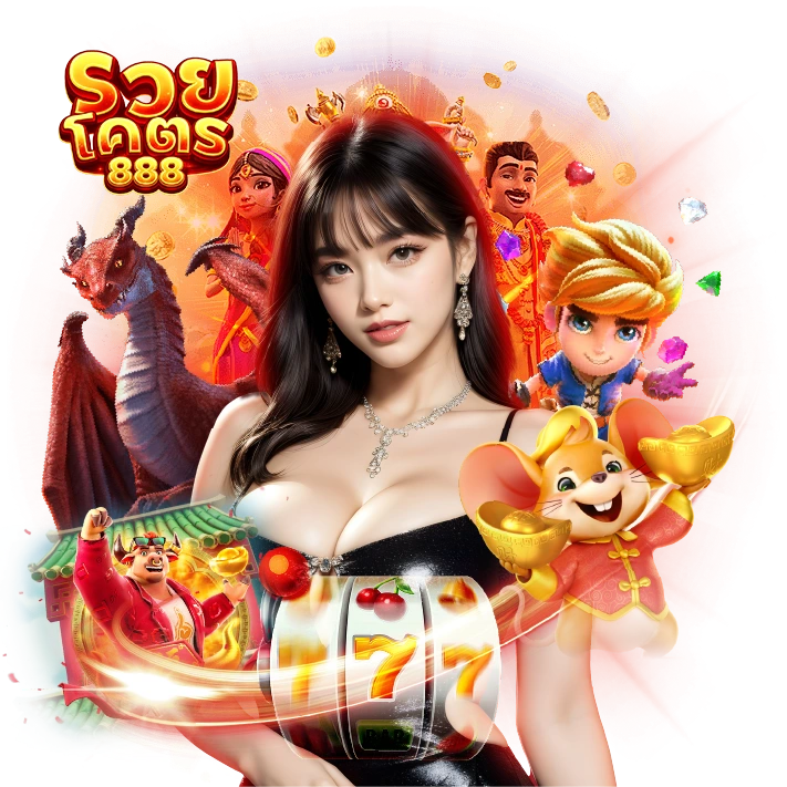 ภาพแบนเนอร์สล็อต ruaykod888 เกมสล็อตออนไลน์แตกง่าย แจ็คพอตใหญ่ ดีไซน์สดใส มีตัวละครผู้หญิง พร้อมเอฟเฟกต์เหรียญทองและสัญลักษณ์สล็อต เหมาะสำหรับใช้โปรโมทหน้าเว็บสล็อต ruaykod888